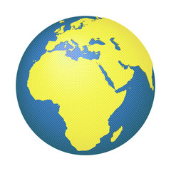 Globe with Europe and Africa