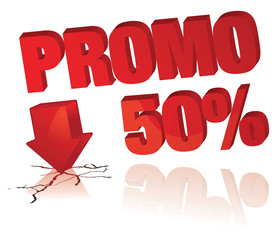 affiche promo 50%