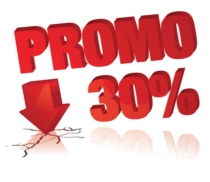 affiche promo 30%