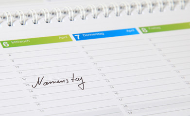 Kalendereintrag - Namenstag.