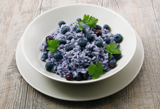 risotto ai mirtilli