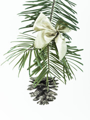 Fototapeta na wymiar decorated Christmas tree