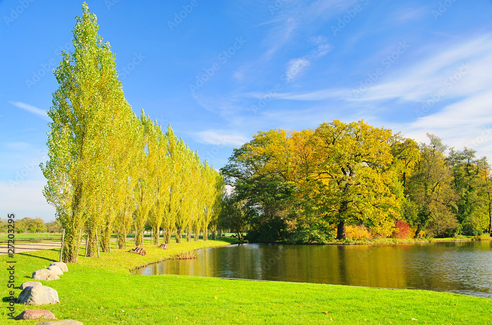 Poster Woerlitzer Park See - English Grounds of Woerlitz lake 16