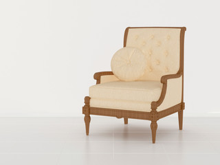 Classic armchair indoor