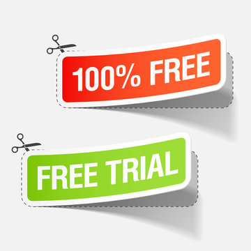 100% free and free trial stickers
