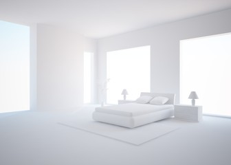 grey bedroom concept