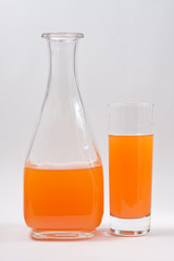Orange in glass