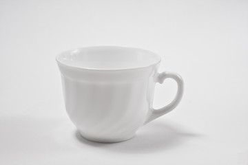 Empty white cup