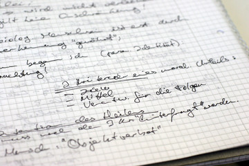 Obraz premium Aufschrieb