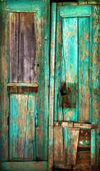 Old wooden door.
