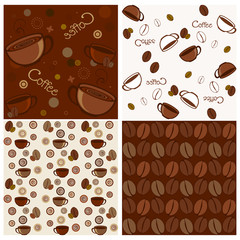 Seamless coffee patterns