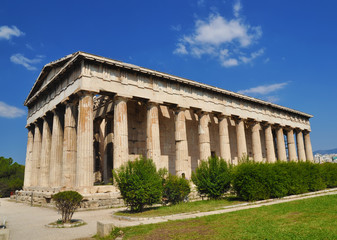 Fototapeta na wymiar Świątynia Hefajstosa, Ateny, Grecja