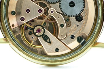 Uhrwerk einer Armbanduhr