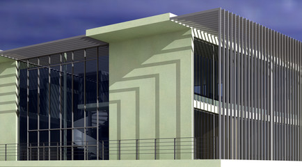 Fototapeta premium Office Building - Study of Detail
