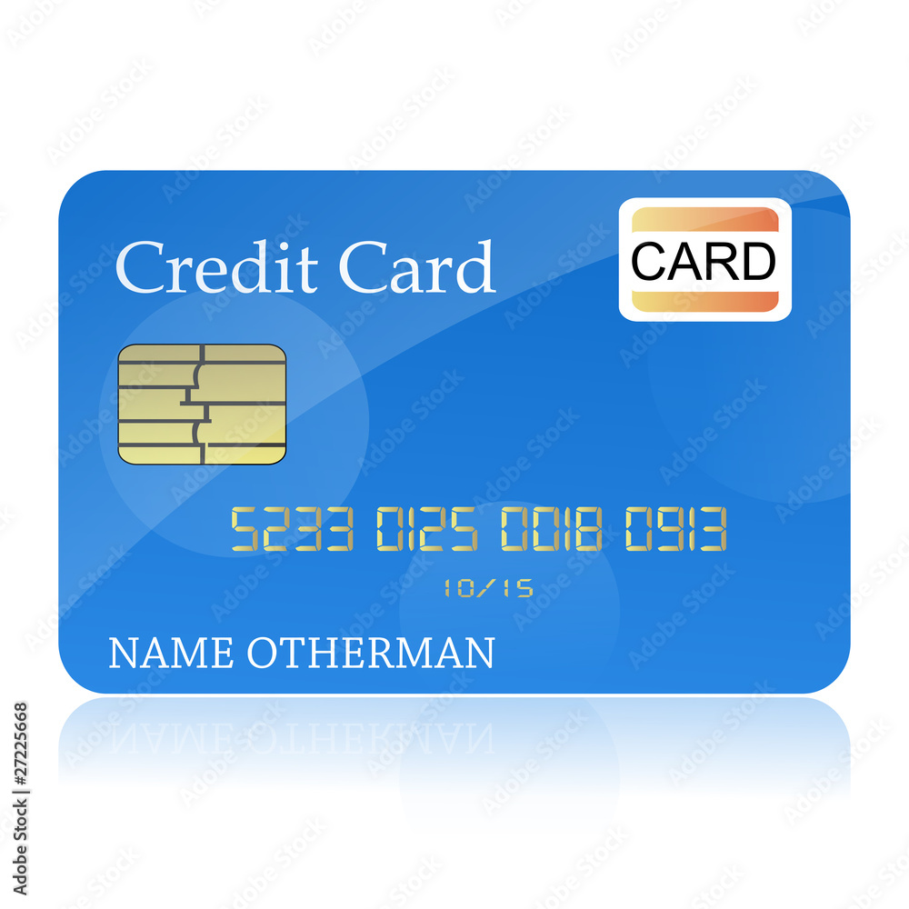 Wall mural credit card