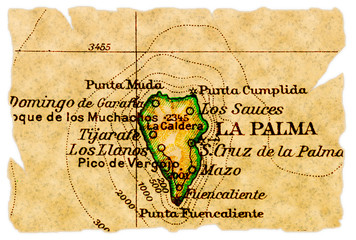 La Palma old map