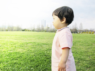 日本の公園と子供