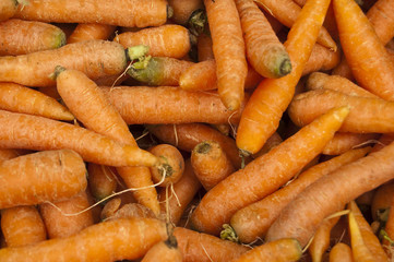 Karotten auf dem Wochenmarkt