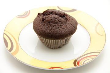 Muffin auf Teller