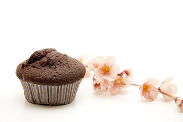Muffin mit Blüten