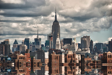 Fototapeta na wymiar Wieżowce w Nowym Jorku Reflections