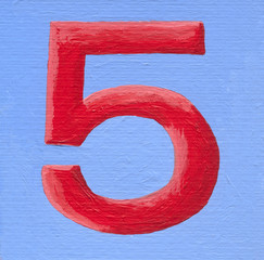 Red number five