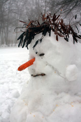 Melting snowman