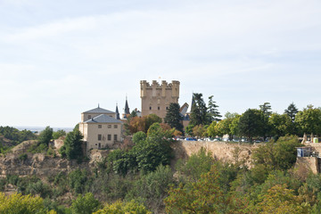 Fototapeta na wymiar Alcazar twierdzy Segovia miasta
