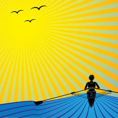 Rowing Background © proioxis