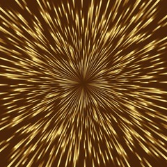 Obraz premium Stylized golden fireworks