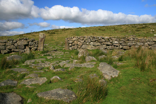 Dry stone wall on Dartmoor