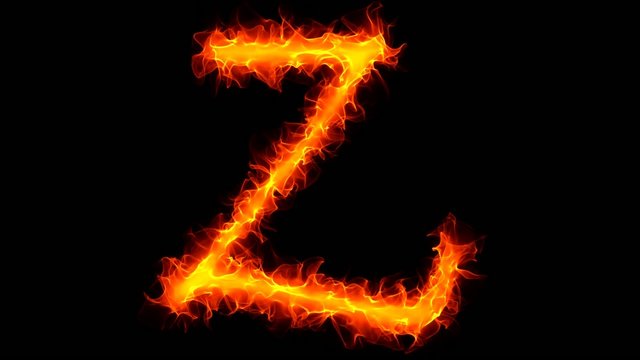 Fire letter Z graffiti HD