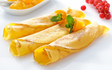 Crèpes all'arancio