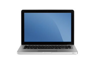 laptop isolated on white with clipping path