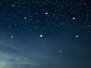 Starry nignt dark blue