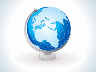 blue shiny globe