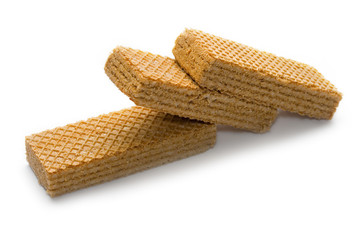 Wafers isolated on white