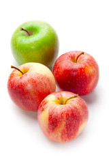 Apples isolated on white