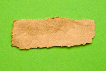 Scrap isolated on green background