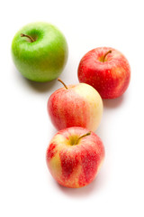 Apples isolated on white