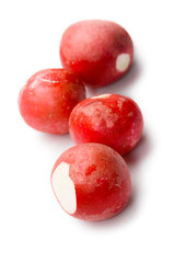 Radishes isolated on white