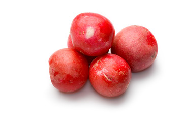 Radishes isolated on white