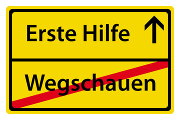 Erste Hilfe anstatt Wegschauen