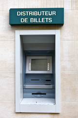 Fototapeta premium distributeur de billets