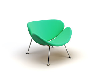 Obraz premium green modern chair
