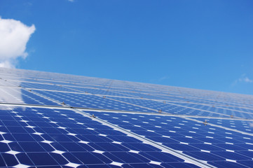 Blue solar panel