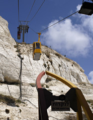 Cable Cars at  Rosh Hanikra Grottos, Israel