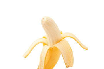 Banan bez skórki - obrazy, fototapety, plakaty