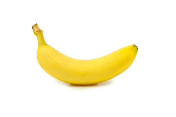 Banan na białym tle