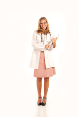 Doctor holding medical chart